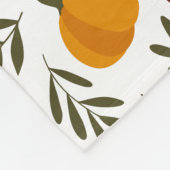 Pompoenen, Pomegranaten en peren Fleece Deken (Hoek)