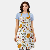 Pompoenen, Pomegranaten en peren Schort (Gedragen)