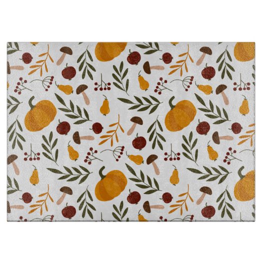 Pompoenen, Pomegranaten en peren Snijplank (Voorkant)