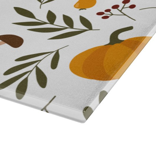 Pompoenen, Pomegranaten en peren Snijplank (Hoek)