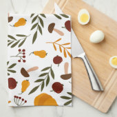 Pompoenen, Pomegranaten en peren Theedoek (Quarter Fold)