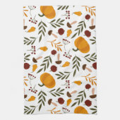 Pompoenen, Pomegranaten en peren Theedoek (Verticaal)