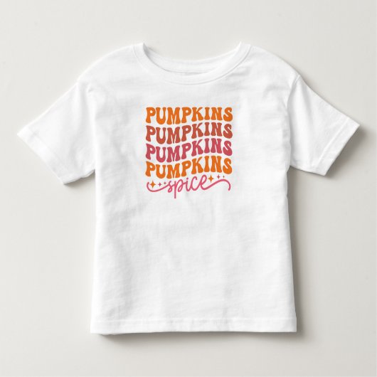 Pompoenen Pompoenen Pompoenen Spice Kinder Shirts (Voorkant)