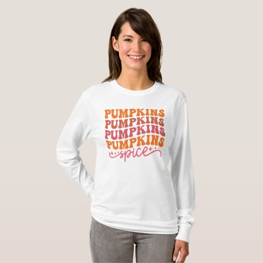 Pompoenen Pompoenen Pompoenen Spice T-shirt (Voorkant volledig)