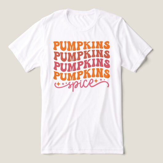 Pompoenen Pompoenen Pompoenen Spice Tri-Blend Shirt (Design voorkant)