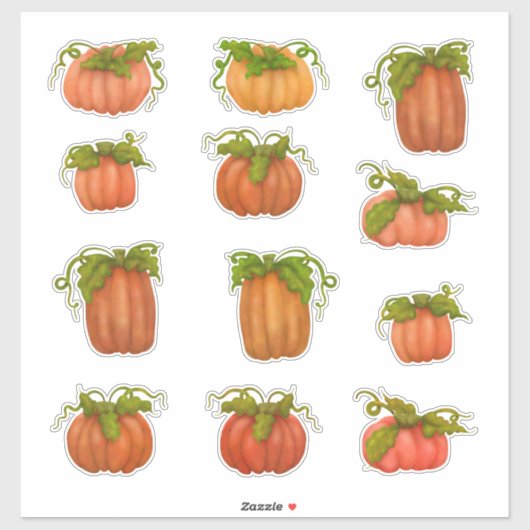 Pompoenen Pompoenen Pompoenen Sticker (Vel)