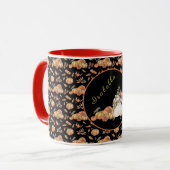 Pompoenen Raccoon aanpassen Tekst en kleur Mok (Voorkant links)