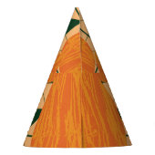 Pompoenen: Retro geometrische driehoek. Feesthoedjes (Achterkant)