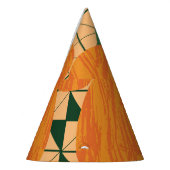 Pompoenen: Retro geometrische driehoek. Feesthoedjes (Links)