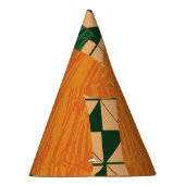 Pompoenen: Retro geometrische driehoek. Feesthoedjes (Rechts)