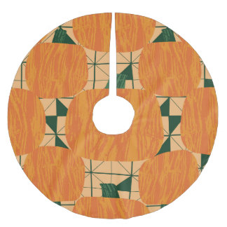 Pompoenen: Retro geometrische driehoek. Kerstboom Rok