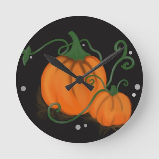 Pompoenen Ronde Klok (Voorkant)