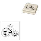 Pompoenen Rubberstempel (Gestempeld)