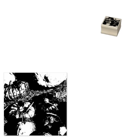 Pompoenen Rubberstempel (Gestempeld)