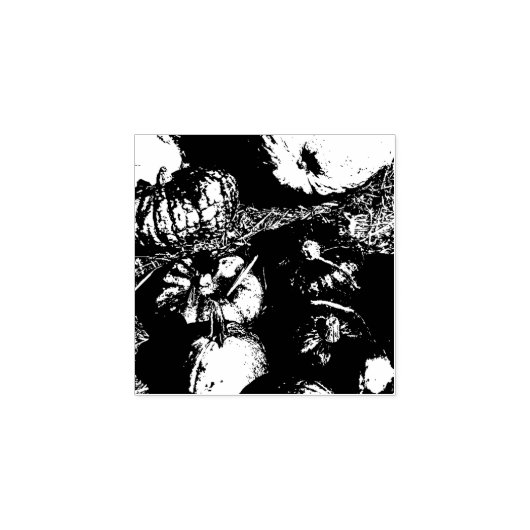 Pompoenen Rubberstempel (Afrduk)