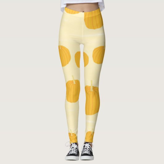 Pompoenen schilderkunst leggings (Voorkant)