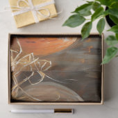 Pompoenen Sinaasappel Wit Schilderij Decoupage Tissuepapier (Geschenk)