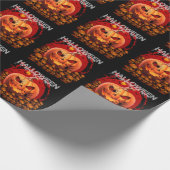 POMPOENEN SKELETTEN HALLOWEEN CADEAUPAPIER (Hoek)