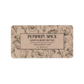 Pompoenen Smeerkeuken Boter Etiketten voor zakelij (Voorkant)