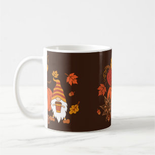 Pompoenen, steranijs, kaneelstokjes, herfstlev koffiemok