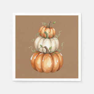 Pompoenen Thanksgiving Aquarel Servet