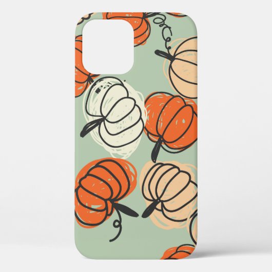 Pompoenen: Thanksgiving naadloos patroon. Case-Mate iPhone Case (Achterkant)
