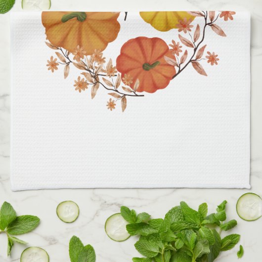 Pompoenen Theedoek (Gevouwen)