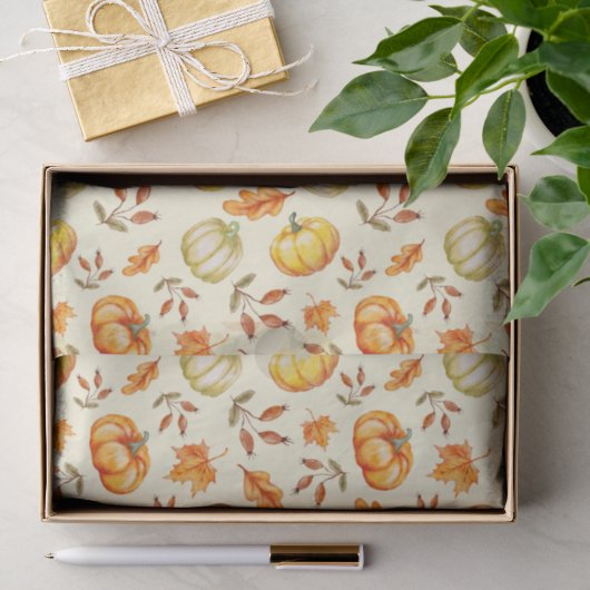 Pompoenen Tissuepapier (Geschenk)