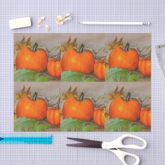 Pompoenen Tissuepapier (Craft)