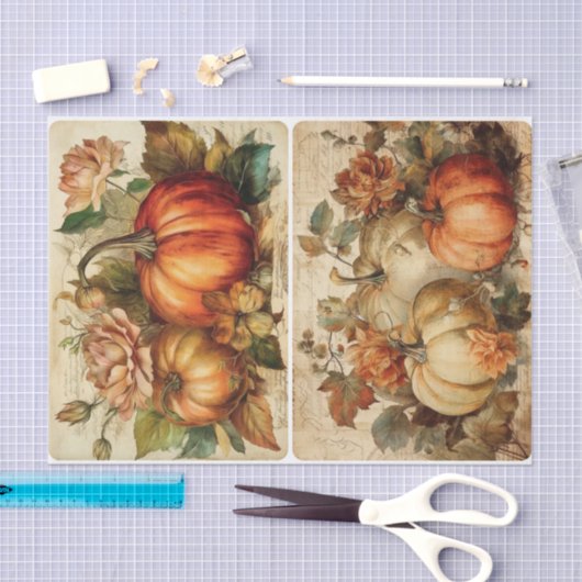   pompoenen tissuepapier (Craft)