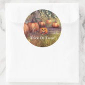 Pompoenen Trick or treat Sticker (Tas)