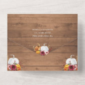 Pompoenen Trouwen Alles in één Alles in één Uitnod All In One Uitnodiging (Achterkant)