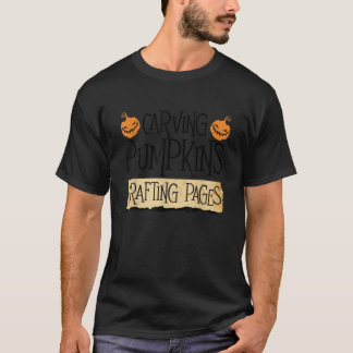 Pompoenen Uithollen Ambachtelijke Pagina's Scrapbo T-shirt