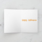 Pompoenen Uithollen voor Halloween Kaart (Binnen)