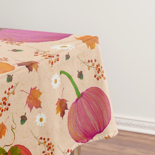 Pompoenen vallen bladeren tafelkleed (Voorbeeld)