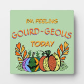 pompoenen van kalebas en Herfst Fotoplaat (Voorkant)