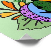 pompoenen van kalebas en Herfst Poster (Hoek)