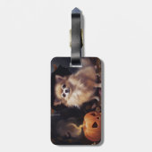 Pompoenen van Pommeren Halloween eng Bagagelabel (Achterkant verticaal)