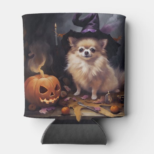 Pompoenen van Pommeren Halloween eng Blikjeskoeler (Achterkant)