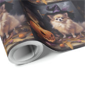 Pompoenen van Pommeren Halloween eng Cadeaupapier (Rol Hoek)