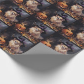 Pompoenen van Pommeren Halloween eng Cadeaupapier (Hoek)