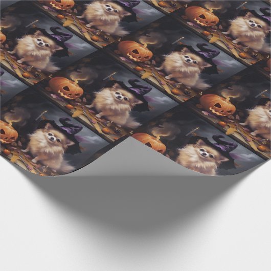 Pompoenen van Pommeren Halloween eng Cadeaupapier (Hoek)