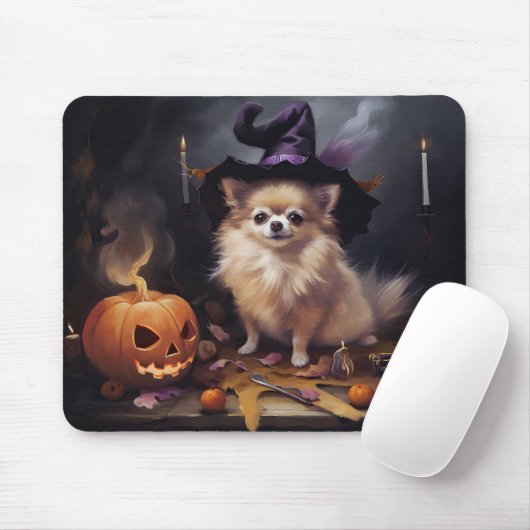 Pompoenen van Pommeren Halloween eng Muismat (Met muis)