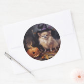 Pompoenen van Pommeren Halloween eng Ronde Sticker (Envelop)