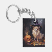 Pompoenen van Pommeren Halloween eng Sleutelhanger (Voorkant Links)