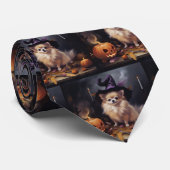 Pompoenen van Pommeren Halloween eng Stropdas (Opgerold)