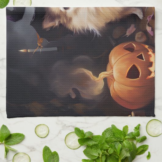 Pompoenen van Pommeren Halloween eng Theedoek (Gevouwen)