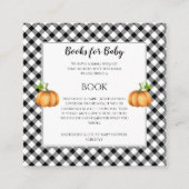 Pompoenen | Verzoek om Baby shower van zonnebloeme Informatiekaartje (Voorkant)