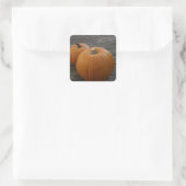 pompoenen vierkante sticker (Tas)