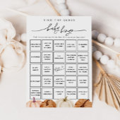 Pompoenen Vind de Gast Baby Bingo Game Kaart